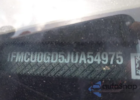 2018 Ford Escape Se из США, поврежденный, VIN 1FMCU0GD5JUA54975